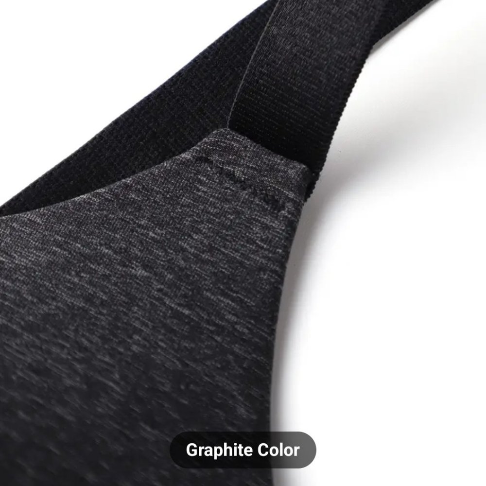 42D Plus Size Comfy Graphite Color Bra (New/Never Worn)